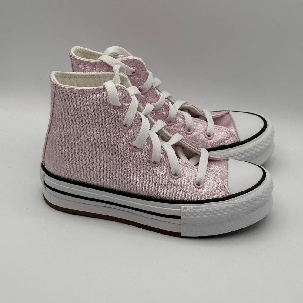 Converse CTAS Eva Lift Hi Shoes Youth Size 13 Pink White Lifestyle A17128F